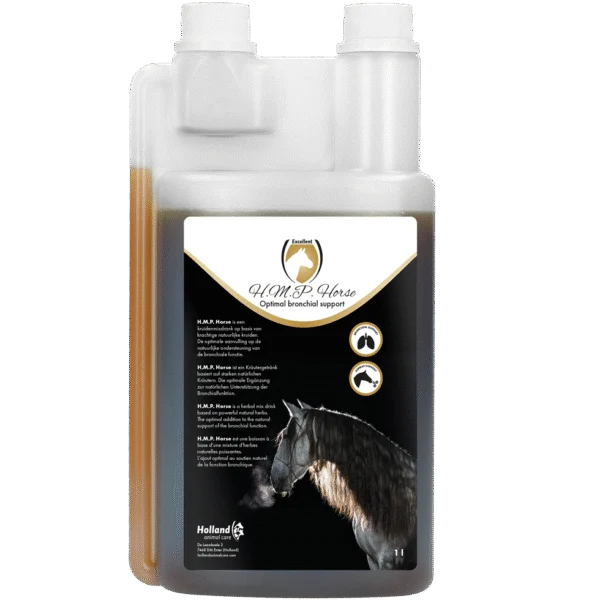 Supliment pentru căile respiratorii ale cailor, cu extracte din plante, 1 l – Excellent Horse H.M.P. Liquid
