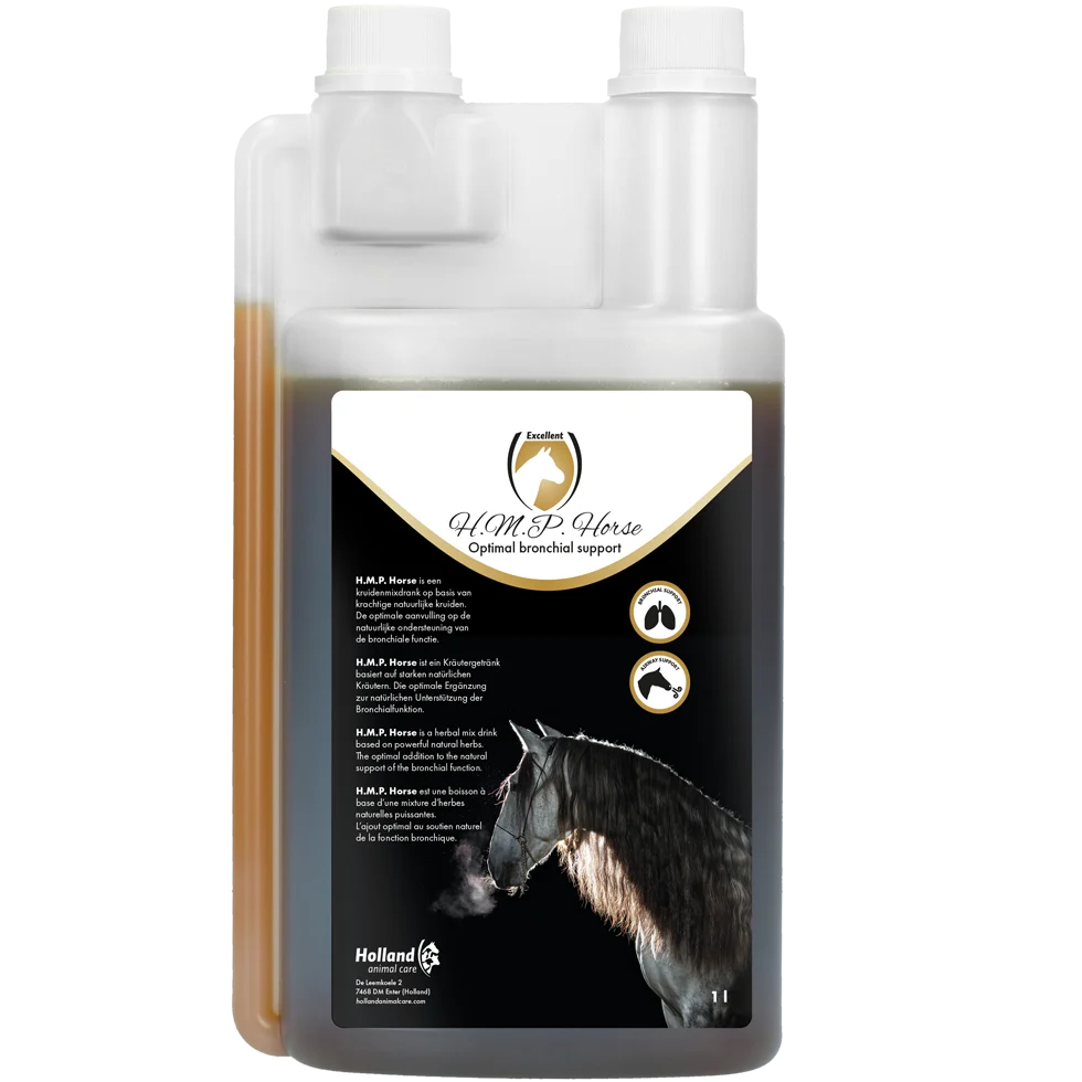Supliment pentru căile respiratorii ale cailor, cu extracte din plante, 1 l – Excellent Horse H.M.P. Liquid - imagine 1