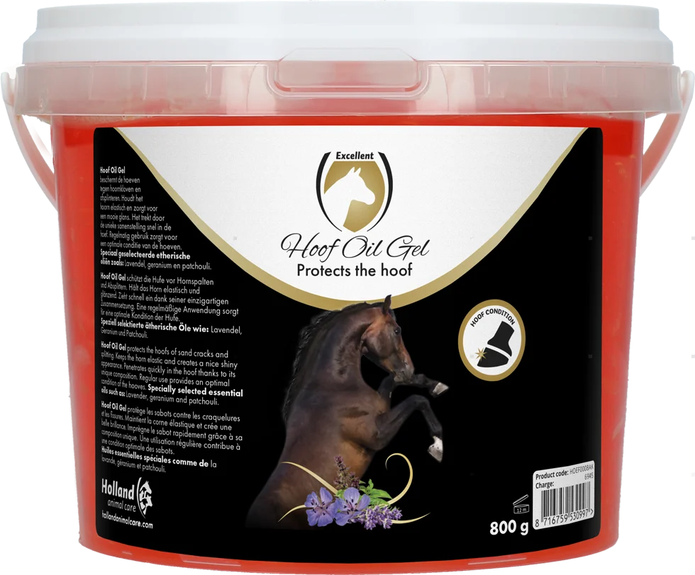 Gel pentru copite cu uleiuri esențiale, 800 g – Excellent Horse Hoof Oil Gel - imagine 1