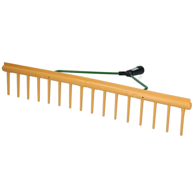 Greblă pentru fân cu margine de nivelare, lățime 64 cm, 16 dinți, fără coadă