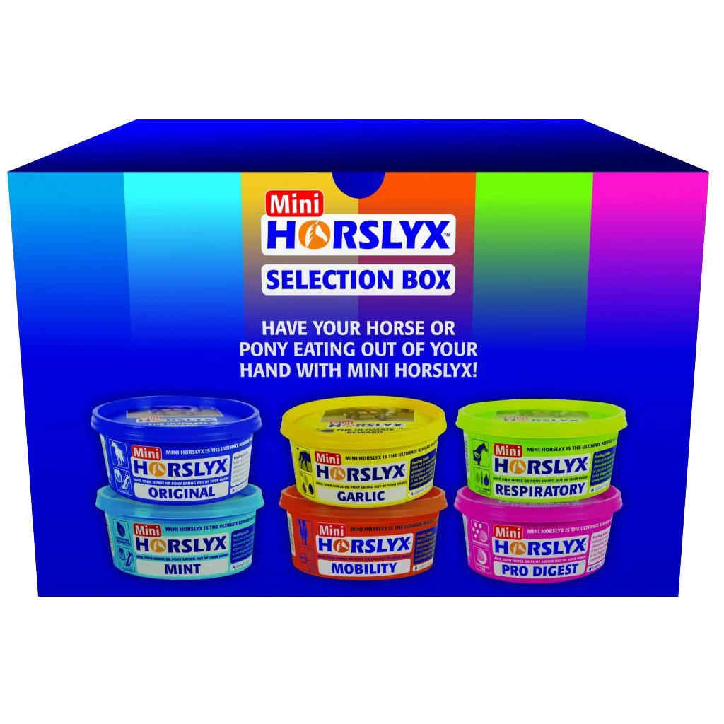 Blocuri de lins pentru cai, ca recompensă, 6 x 650 g – Horslyx Mini Selection Box - imagine 1
