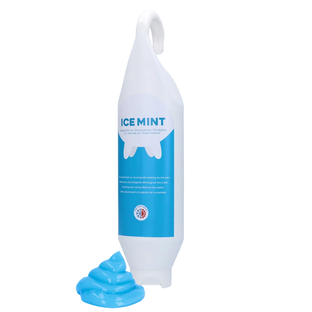 Gel pentru uger cu ulei de mentă, în tub cu agățătoare, 1 l – Vet Animal Care Ice Mint - imagine 1