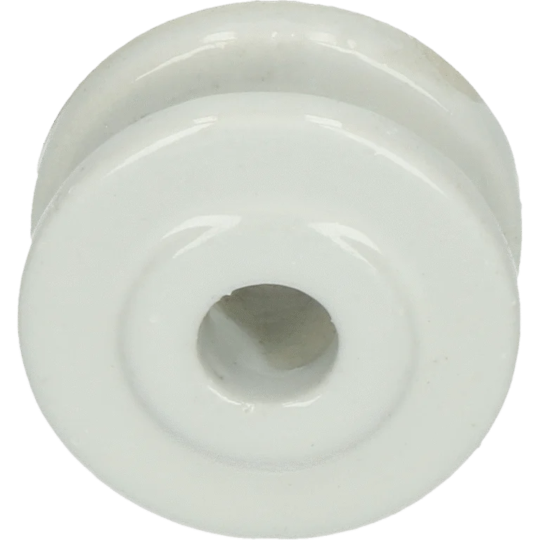 Izolator de colț din porțelan, diametru exterior 50 mm, alb – ZoneGuard