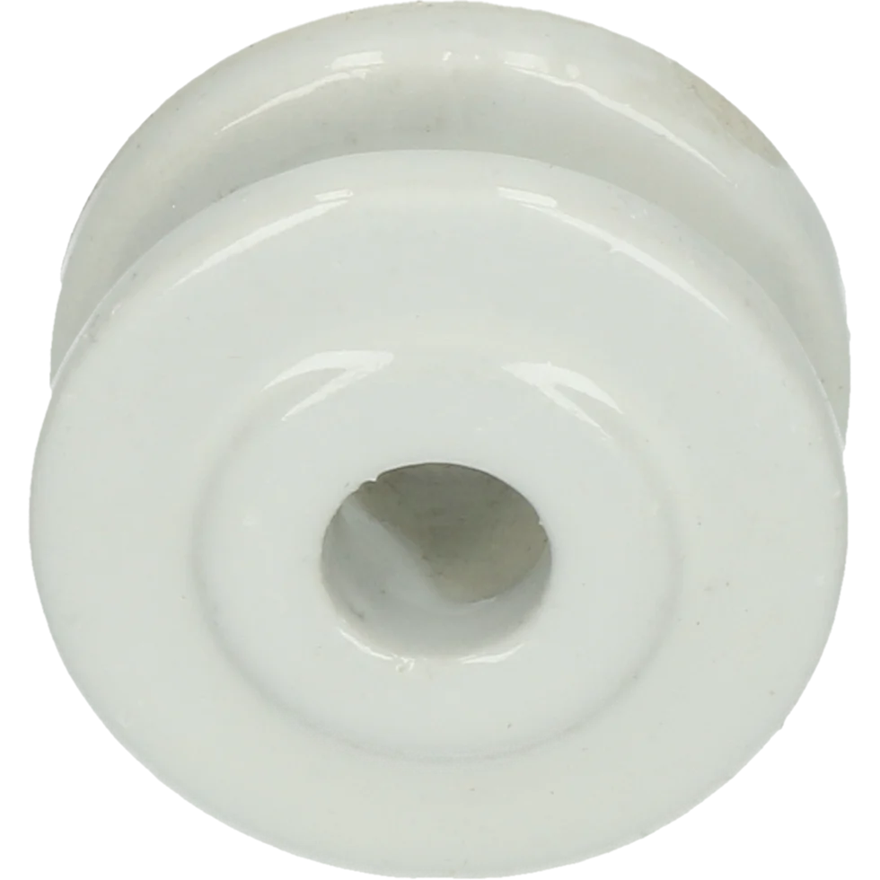 Izolator de colț din porțelan, diametru exterior 50 mm, alb – ZoneGuard - imagine 1