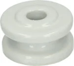 Izolator de colț din porțelan, diametru exterior 50 mm, alb – ZoneGuard - imagine 2