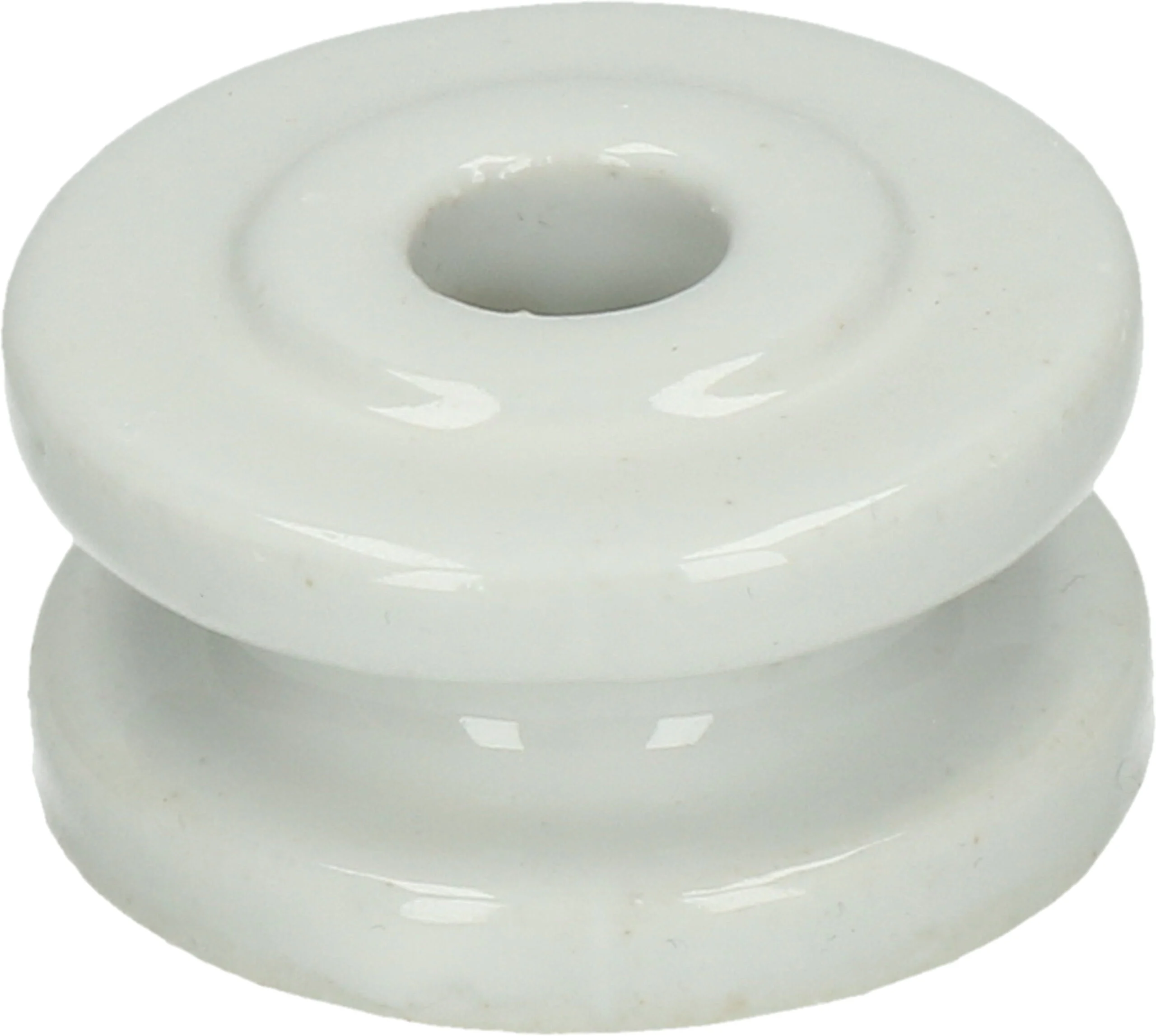 Izolator de colț din porțelan, diametru exterior 50 mm, alb – ZoneGuard - imagine 2