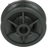 Izolator de colț din plastic, diametru exterior 42 mm, negru – ZoneGuard