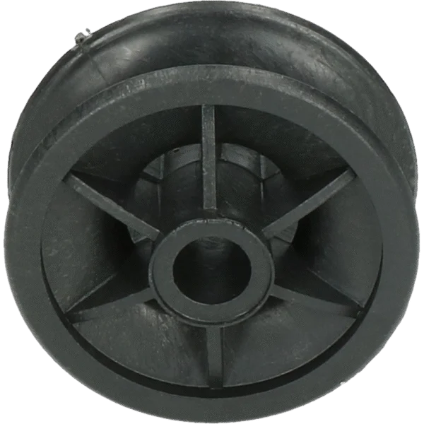 Izolator de colț din plastic, diametru exterior 42 mm, negru – ZoneGuard
