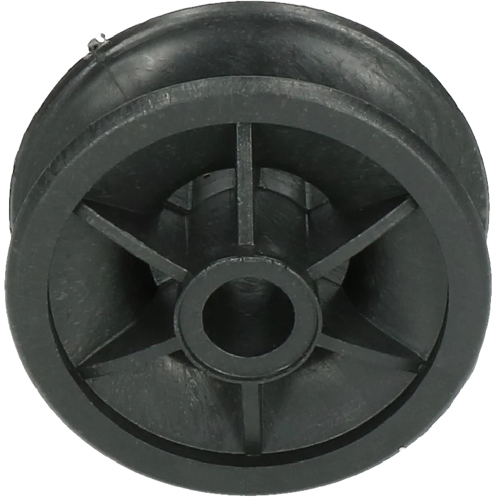 Izolator de colț din plastic, diametru exterior 42 mm, negru – ZoneGuard - imagine 1