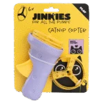 Jucărie interactivă pentru pisici, cu elice lansabile și catnip – Jinkies Catnip Copter