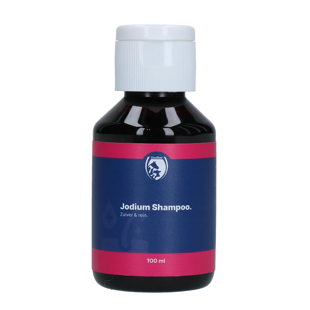 Șampon cu iod pentru blană și piele, 100 ml – Excellent Jodium Shampoo - imagine 1