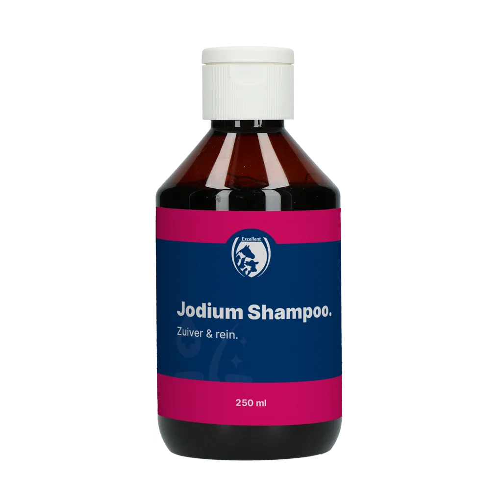 JODI00026.png Șampon cu iod pentru blană și piele, 250 ml – Excellent Jodium Shampoo - imagine 1