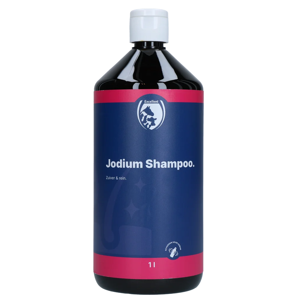 JODI00027.png Șampon cu iod pentru blană și piele, 1 l – Șampon cu iod Excellent - imagine 1