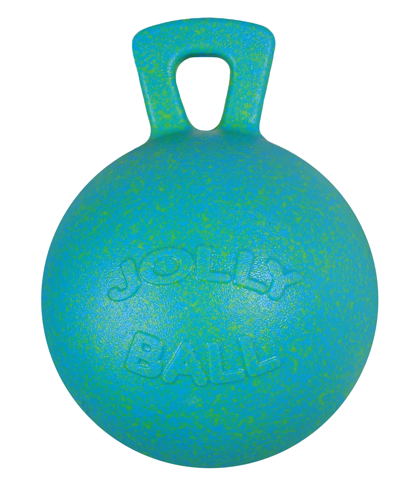 Minge de joacă pentru cai, verde ocean, cu miros de măr, 25 cm – Jolly Pets Jolly Ball - imagine 1