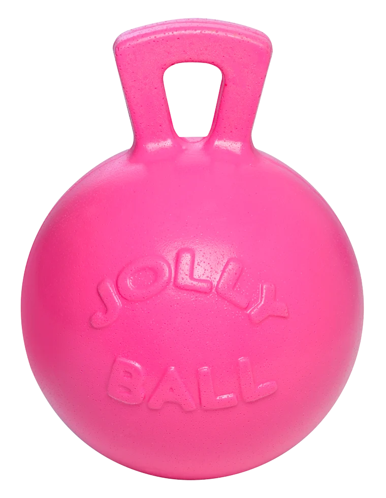 Minge de joacă pentru cai cu aromă de gumă de mestecat, roz, 25 cm – Jolly Pets Jolly Ball - imagine 1