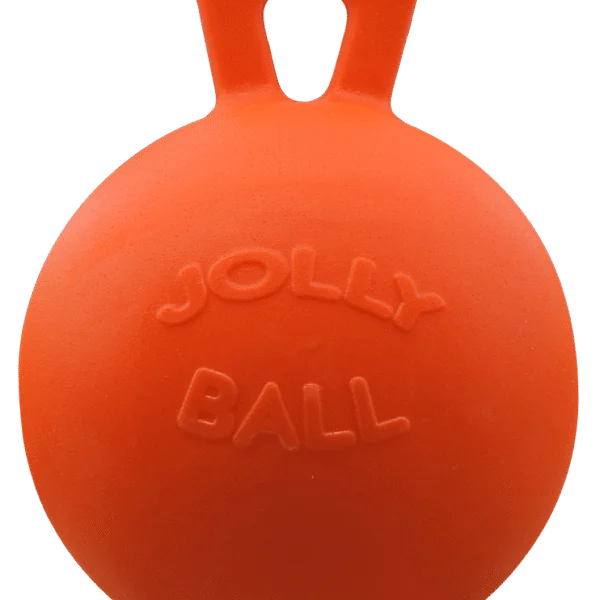 Minge de joacă pentru cai, portocalie, cu aromă de vanilie, 25 cm – Jolly Pets Jolly Ball