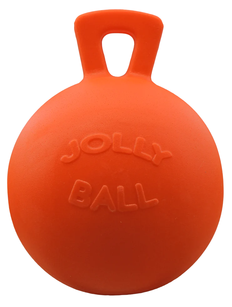 Minge de joacă pentru cai, portocalie, cu aromă de vanilie, 25 cm – Jolly Pets Jolly Ball - imagine 1