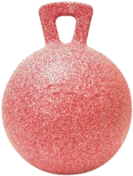 Minge de joacă pentru cai, cu aromă de mentă, roșie și albă, 25 cm – Jolly Pets Jolly Ball