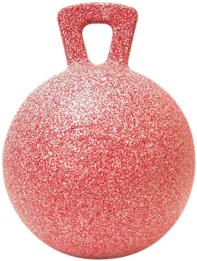 JOLL008AM.png Minge de joacă pentru cai, cu aromă de mentă, roșie și albă, 25 cm – Jolly Pets Jolly Ball - imagine 1