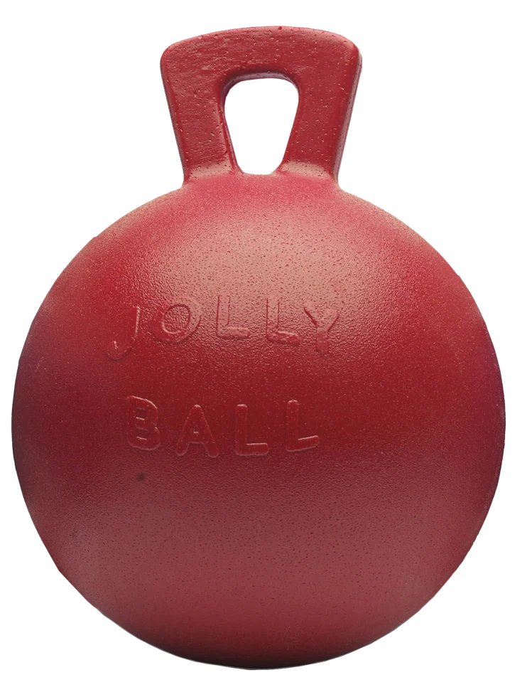 Minge de joacă pentru cai, roșie, inodoră, 25 cm – Jolly Pets Jolly Ball - imagine 1