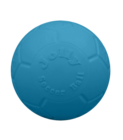 Minge de fotbal pentru câini, bleu, 10 cm – Jolly Pets Mini Soccer Ball