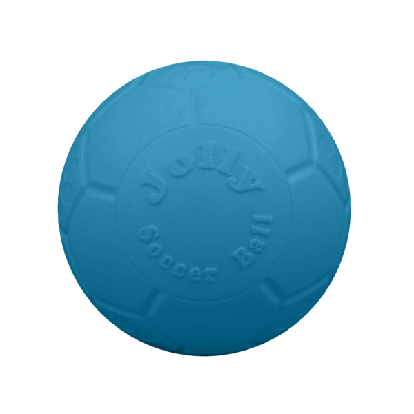 Minge de fotbal pentru câini, bleu, 10 cm – Jolly Pets Mini Soccer Ball