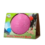 Minge de fotbal plutitoare pentru câini, roz, S, 15 cm – Jolly Pets Soccer Ball