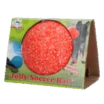 Minge de aport pentru câini, portocaliu și alb, 15 cm – Jolly Pets Jolly Soccer Ball