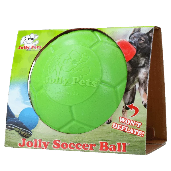 Minge plutitoare pentru câini, verde, 20 cm – Jolly Pets Soccer Ball