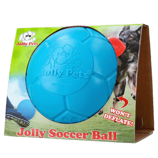 Minge de aport pentru câini, albastru deschis, 20 cm – Jolly Pets Jolly Soccer Ball