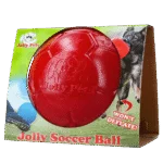 Minge pentru câini pentru aport, roșie, 20 cm – Jolly Pets Jolly Soccer Ball