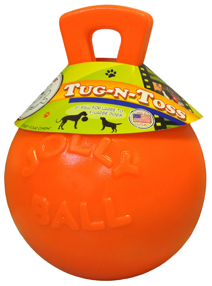 Minge plutitoare pentru câini portocalie L (20 cm) – Jolly Pets Tug-n-Toss - imagine 1