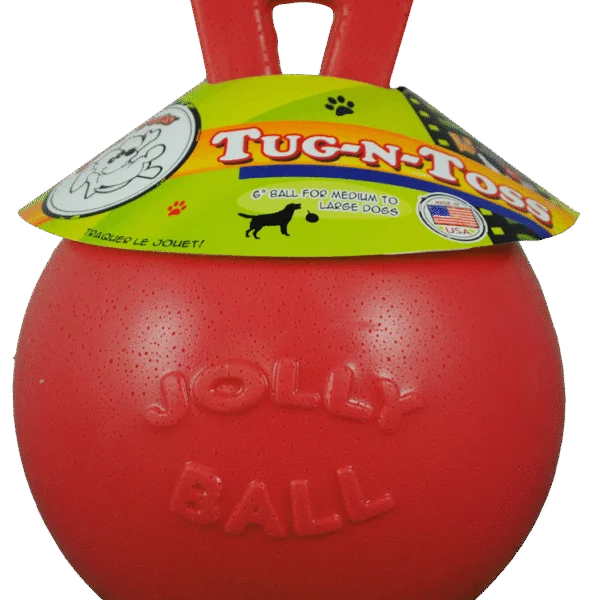 Minge plutitoare pentru câini roșie XL (25 cm) – Jolly Pets Tug-n-Toss