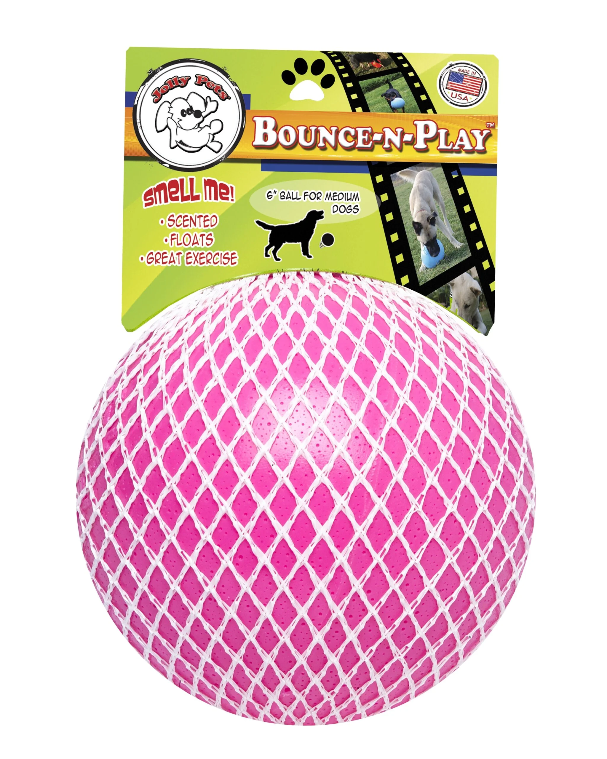 Minge plutitoare pentru câini, 10 cm – Jolly Pets Jolly Bounce-n Play Gumă S - imagine 2