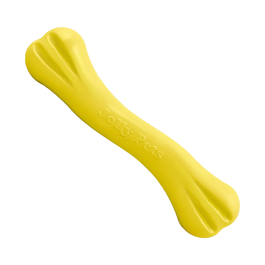 Os de ros pentru câini, din cauciuc flexibil, cu aromă de vanilie, 15 cm – Jolly Pets Jolly Bone S - imagine 1