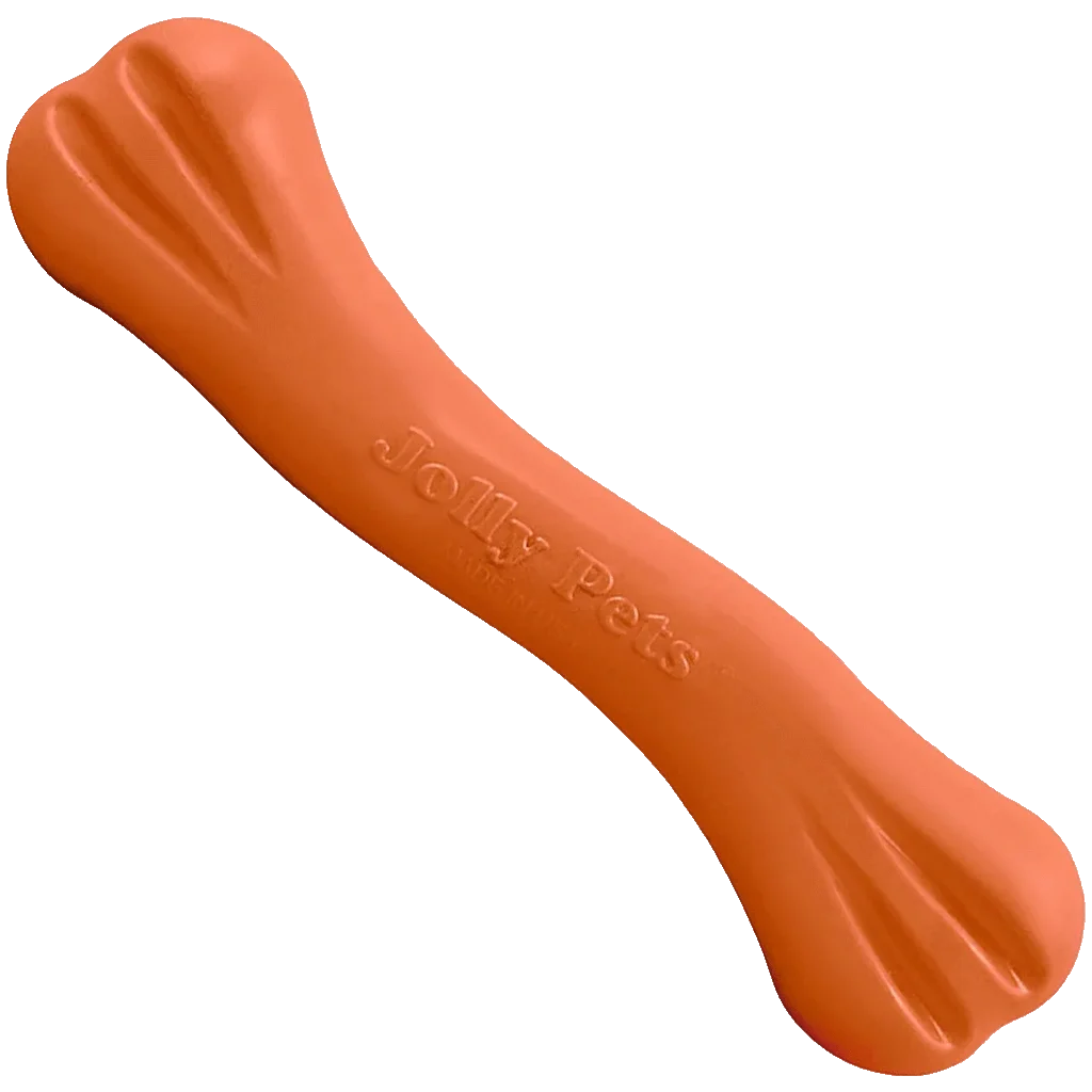 Os de ros din cauciuc flexibil, cu aromă de vanilie, L 22 cm – Jolly Pets Jolly Bone - imagine 1