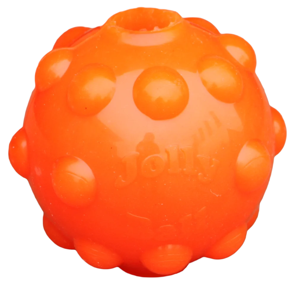 Minge pentru recompense pentru câini, din cauciuc TPR, 7,6 cm – Jolly Pets Jolly Jumper portocalie S - imagine 4