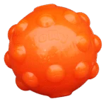 Minge pentru recompense pentru câini, din cauciuc TPR, 10 cm – Jolly Pets Jolly Jumper portocalie M - imagine 2