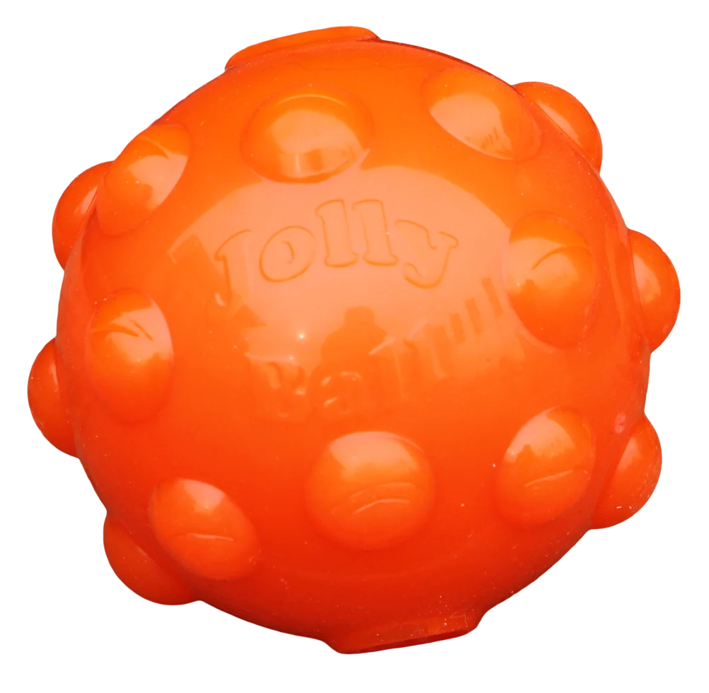 Minge pentru recompense pentru câini, din cauciuc TPR, 10 cm – Jolly Pets Jolly Jumper portocalie M - imagine 2