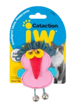 Corb de jucărie pentru pisici cu iarba mâței și clopoței, 12 x 7 cm – JW Cataction Raven Toy