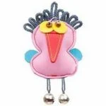Corb de jucărie pentru pisici cu iarba mâței și clopoței, 12 x 7 cm – JW Cataction Raven Toy - imagine 2