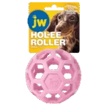 Minge pentru câini din cauciuc natural, pentru recompense, 9 cm, Roz – JW Hol-ee Roller Small