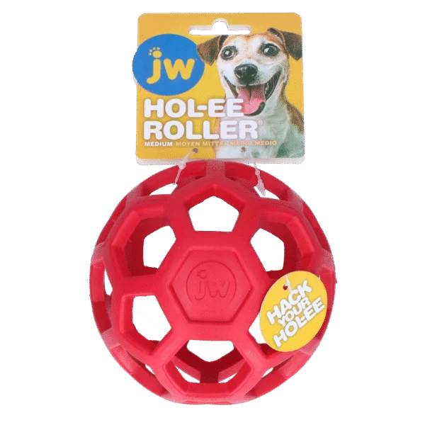 Minge din cauciuc natural pentru recompense, 11,5 cm, roșie – JW Hol-ee Roller