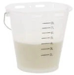 Găleată transparentă albă pentru viței, cu gradație, 8 l - imagine 3