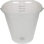 Găleată transparentă albă pentru viței, cu gradație, 8 l - imagine 6