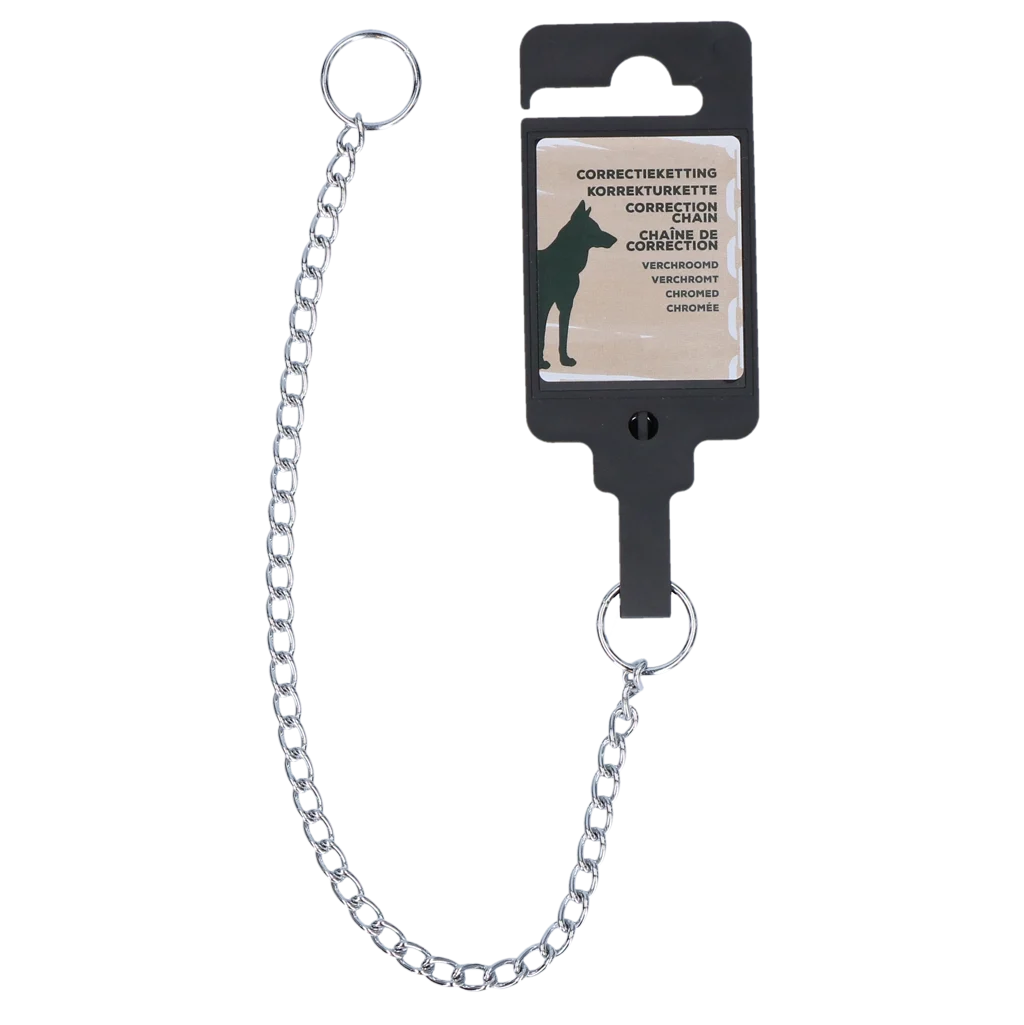 Lanț de dresaj pentru câini, cromat, 30 cm x 1,6 mm – Hofman Animal Care - imagine 1