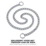 Lanț de dresaj pentru câini, cromat, 55 cm x 3 mm – Hofman Animal Care - imagine 2