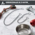 Lanț de dresaj pentru câini, cromat, 55 cm x 3 mm – Hofman Animal Care - imagine 4