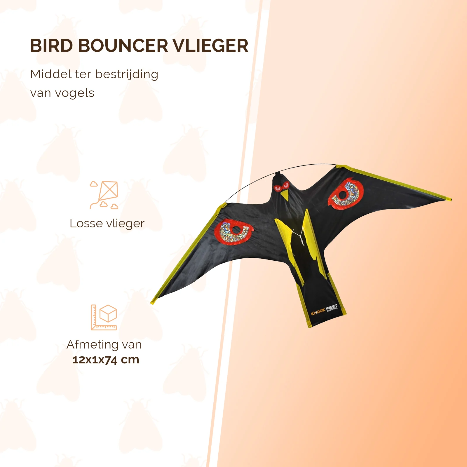 Zmeu pentru sperietoare de păsări cu fir de fixare – Knock Pest Bird Bouncer - imagine 2