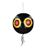 Balon de speriat păsările cu șnur pentru agățare, Negru, Ø 40 cm – Knock Pest